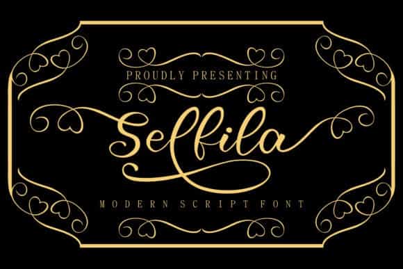 Selfila Font Image 1