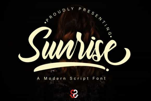 Sunrise Font Image 1