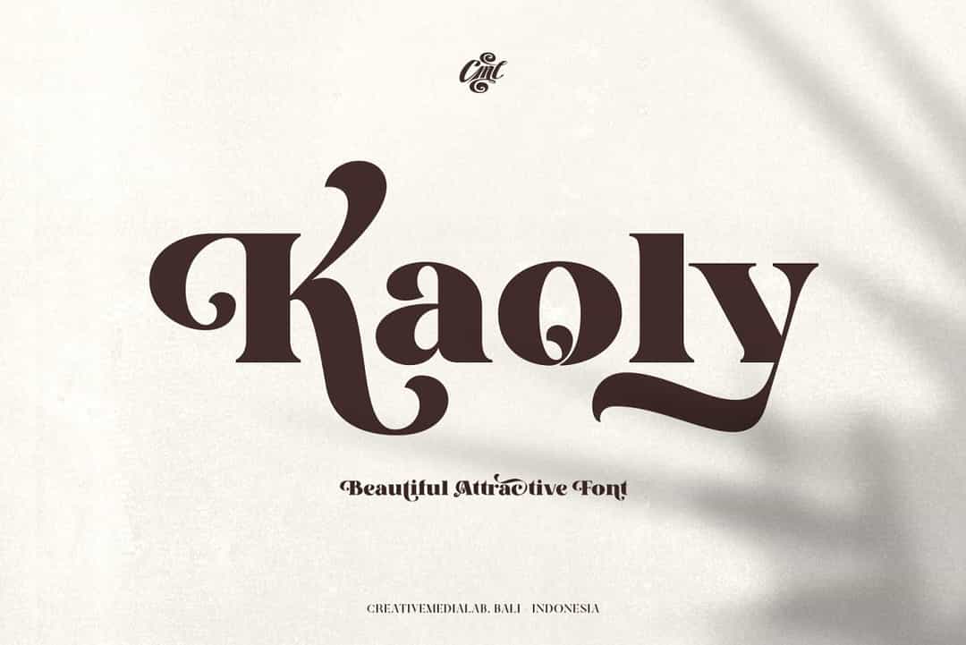 Kaoly Bold Serif Font Image 1