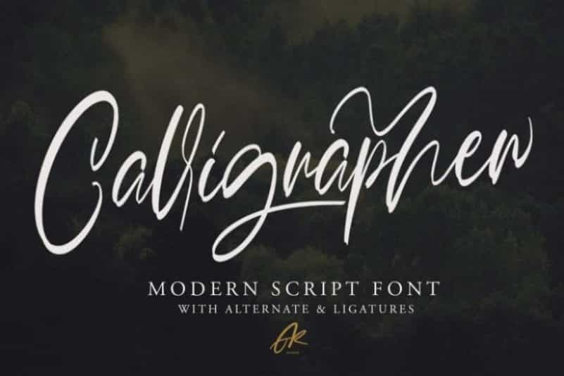 Calligrapher Font Image 1