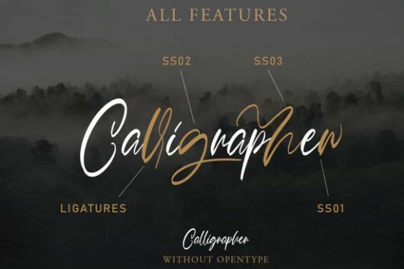 Calligrapher Font Image 2