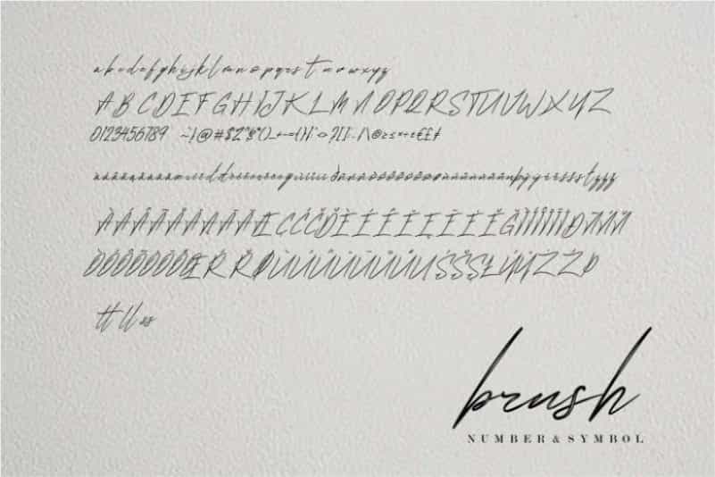 Jillfester Brush Font Image 3