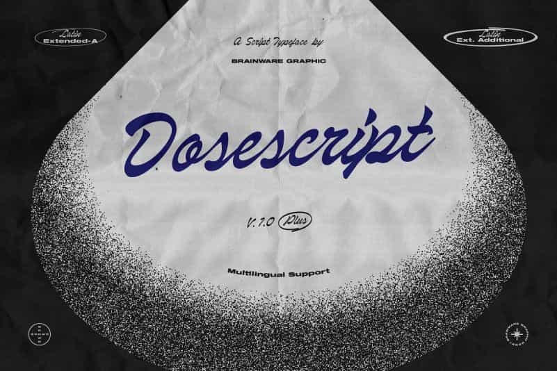 Dosescript Font Image 1