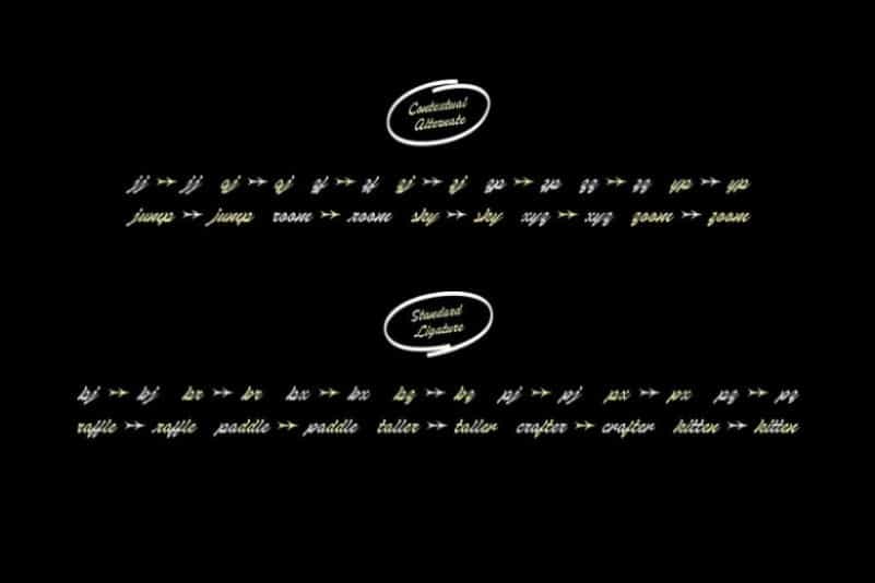Dosescript Font Image 2
