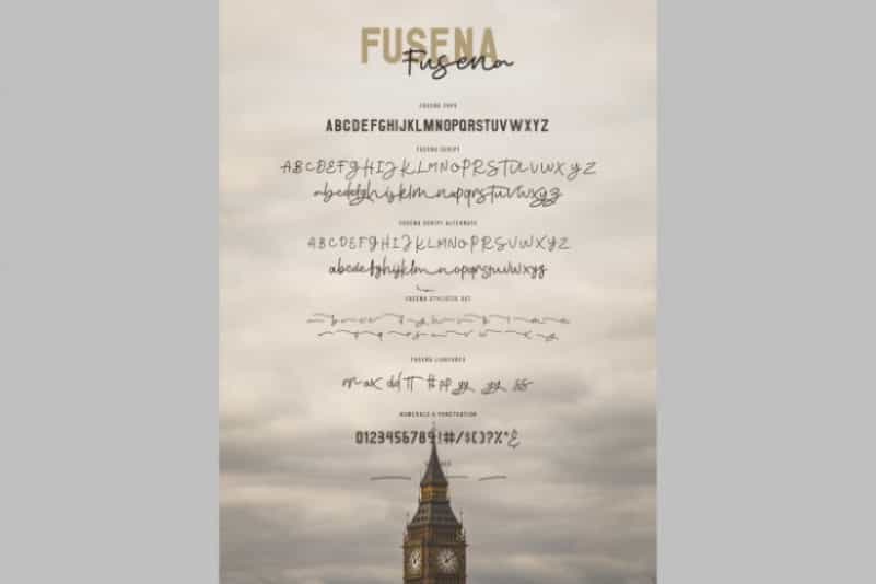 Fusena Duos Font Image 2