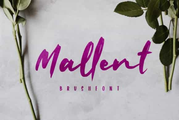 Mallent Brush Font Image 1