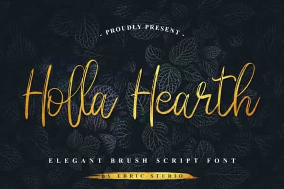 Holla Hearth Font Image 1