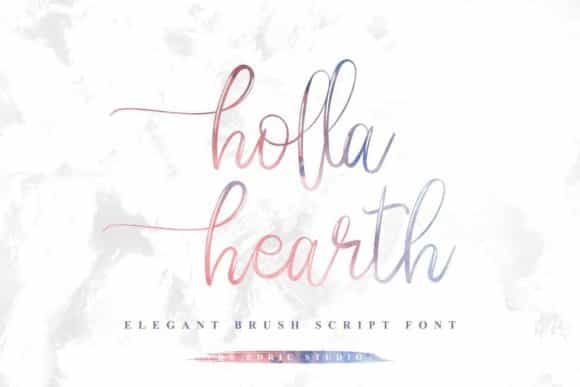 Holla Hearth Font Image 3