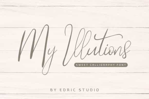 My Illutions Font Image 1