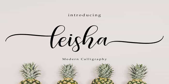 Leisha Font Image 1