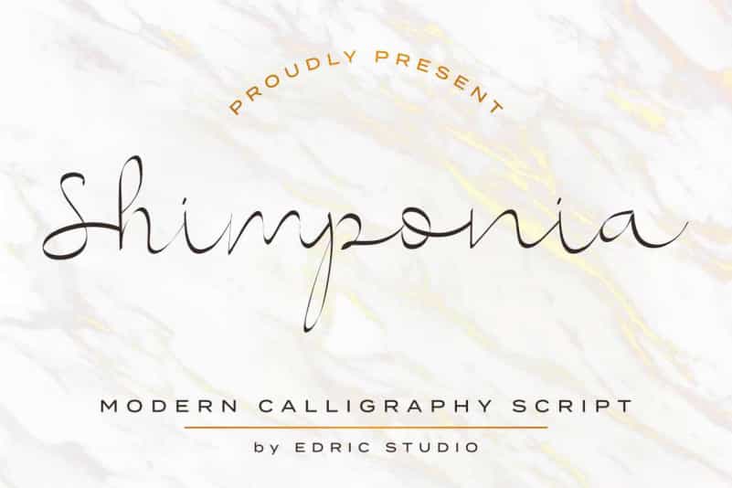 Shimponia Calligraphy Font Image 1