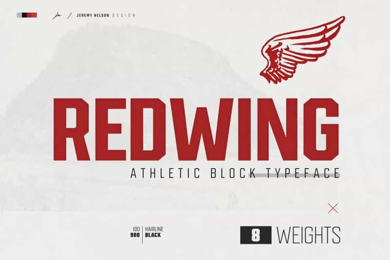 Redwing Display Font Image 1