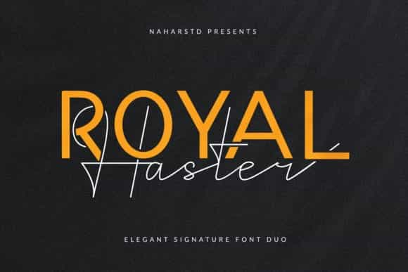 Royal Haster Font Duo Image 1