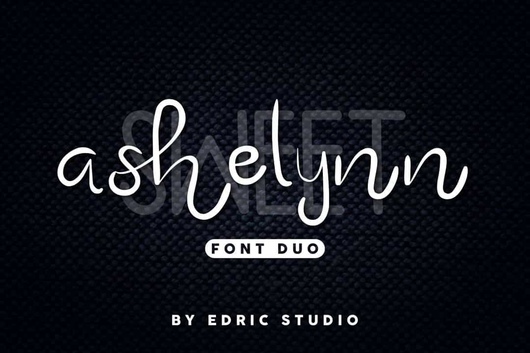 Ashelynn Sweet Font Duo Image 1