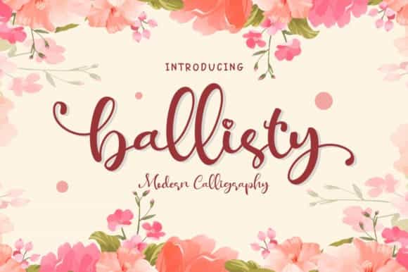 Ballisty Calligraphy Font Image 1