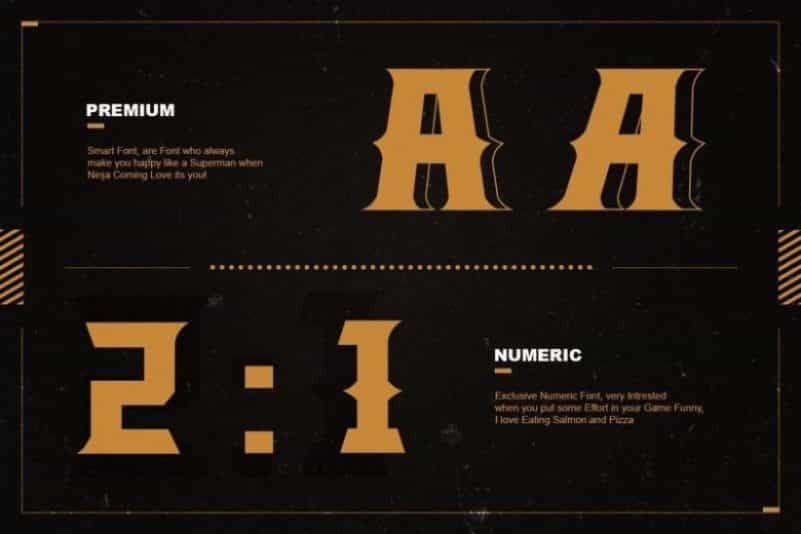 The Legend Display Font Image 4