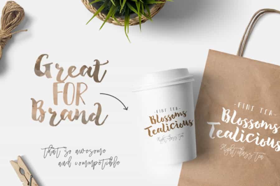 Tropical Brush Font Free Image 3