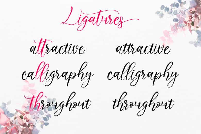 Asmirandah Calligraphy Font Image 3