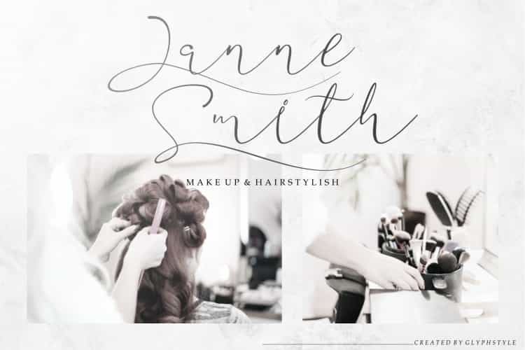 Aullia Modern Calligraphy Font Image 2