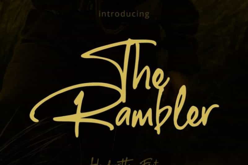 The Rumbler Script Font Image 1