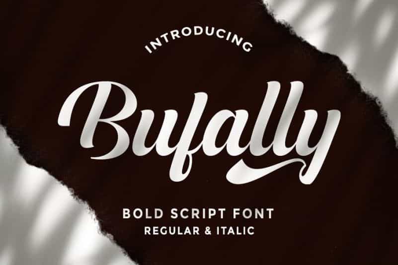 Bufally Calligraphy Font Image 1