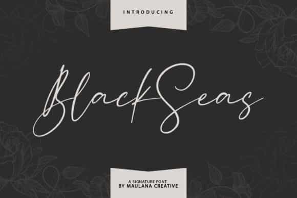 Blackseas Signature Font Image 1