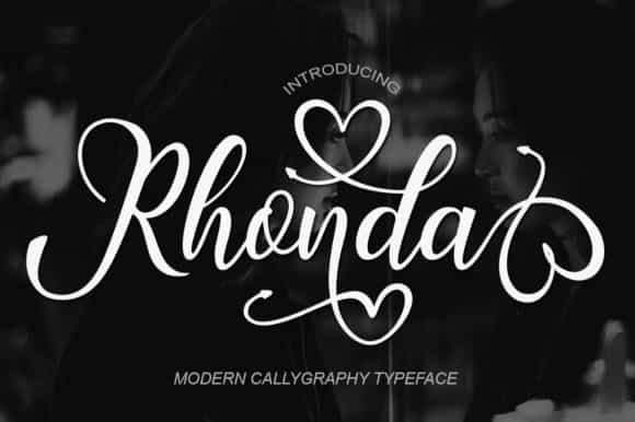 Rhonda Calligraphy Font Image 1