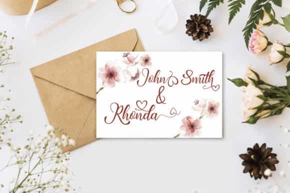 Rhonda Calligraphy Font Image 3