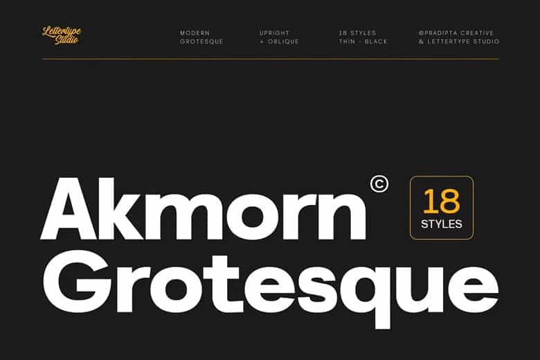 Akmorn Grotesque Font Image 10