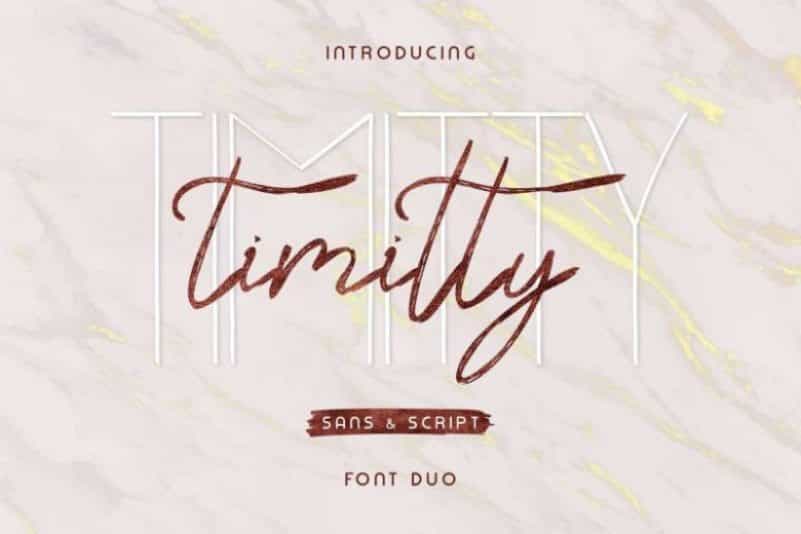 Timitty Font Duo Image 1