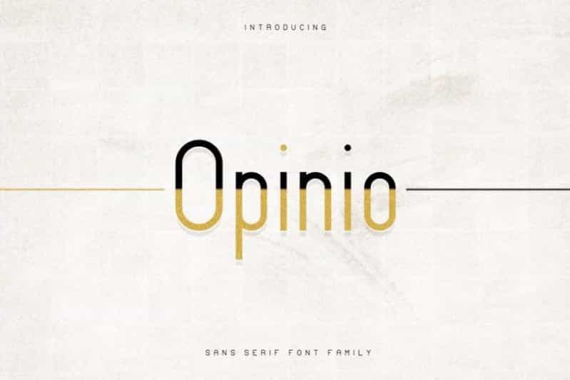 Opinio Sans Font Family Image 1