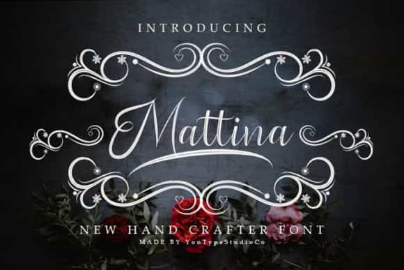Mattina Calligraphy Font Image 1