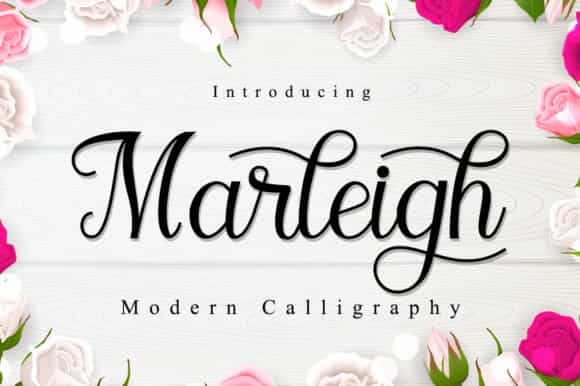Marleigh Modern Calligraphy Font Image 1