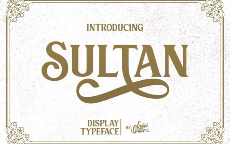 Sultan Serif Font Image 1