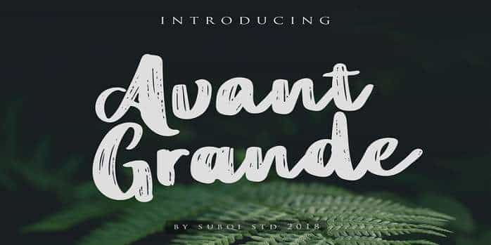 Avant Grande Font Image 1