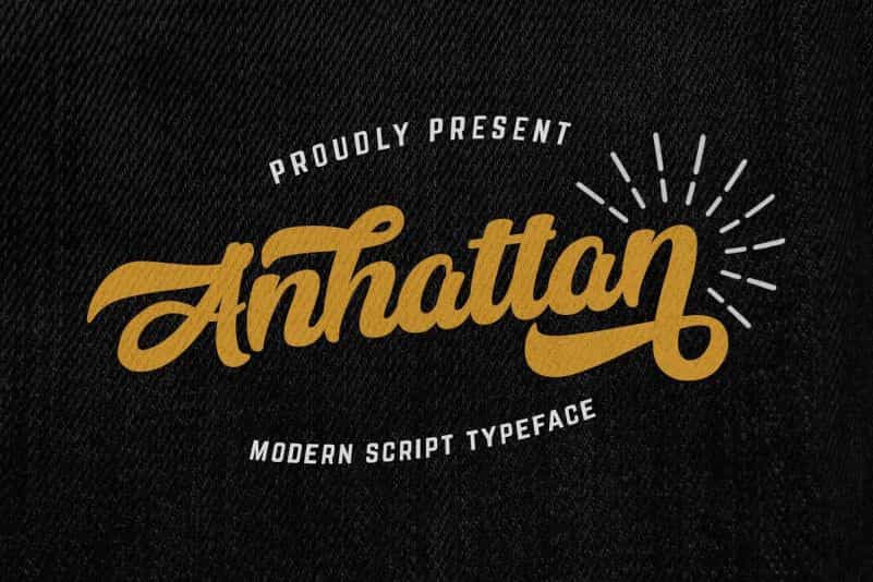 Anhattan Script Font Image 1