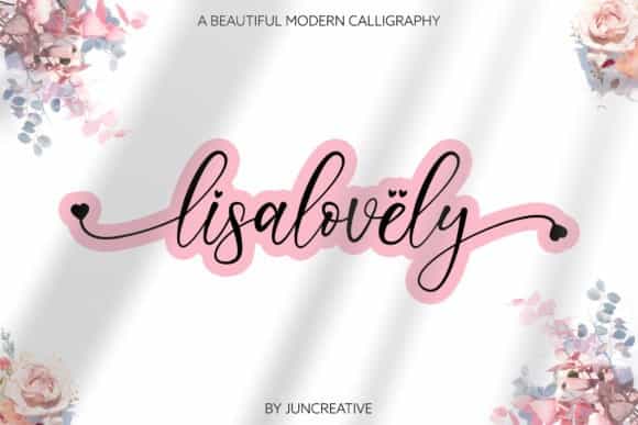 Lisalovely Calligraphy Font Image 1