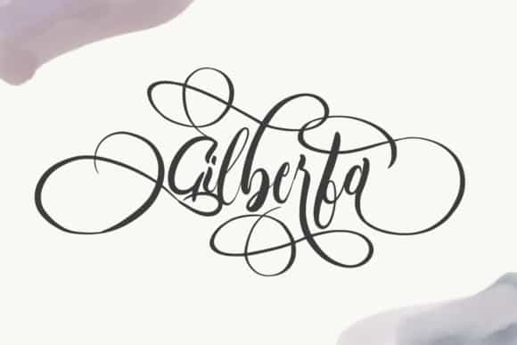 Gilberta Calligraphy Font Image 1