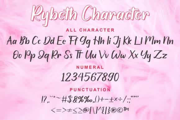 Rybeth Script Font Image 2