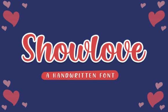 Showlove Script Font Image 1