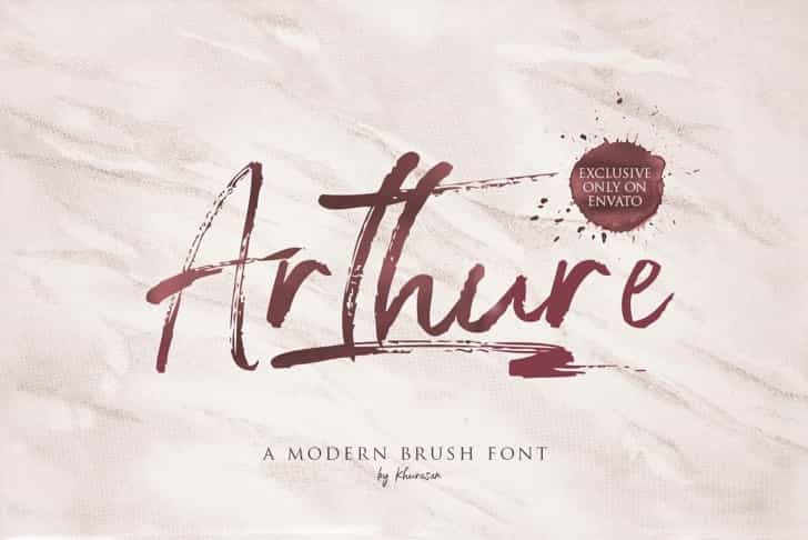 Arthure Brush Font Image 1
