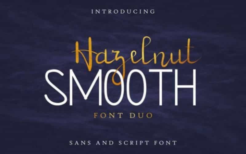 Hazelnut Smooth Handwritten Font Image 1