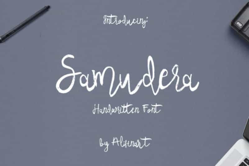 Samudera Script Font Image 1