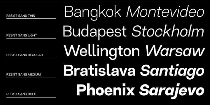 Resist Sans Font Family Image 2