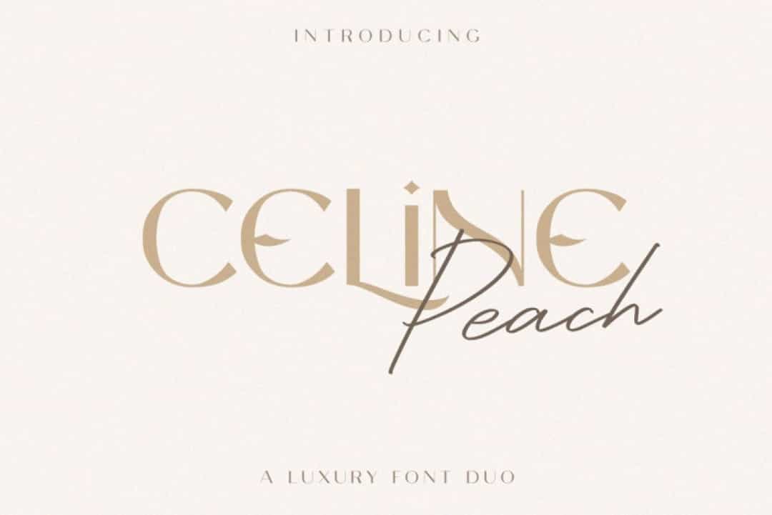 Celine Peach Font Image 1