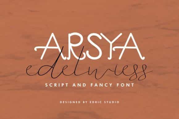 Arsya Edelwiess Font Duo Image 3