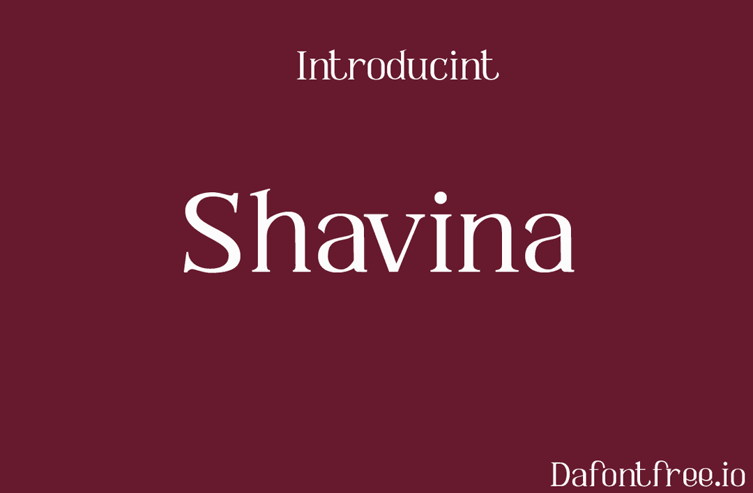 Shavina Serif Font Image 1