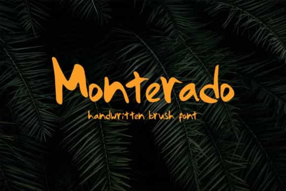 Monterado Handwritten Brush Font Image 1