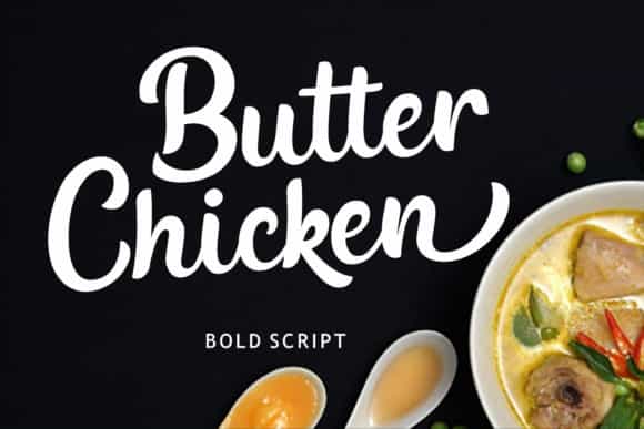Butter Chicken Script Font Image 1