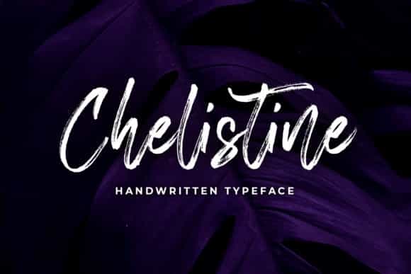 Chelistine Brush Font Image 1